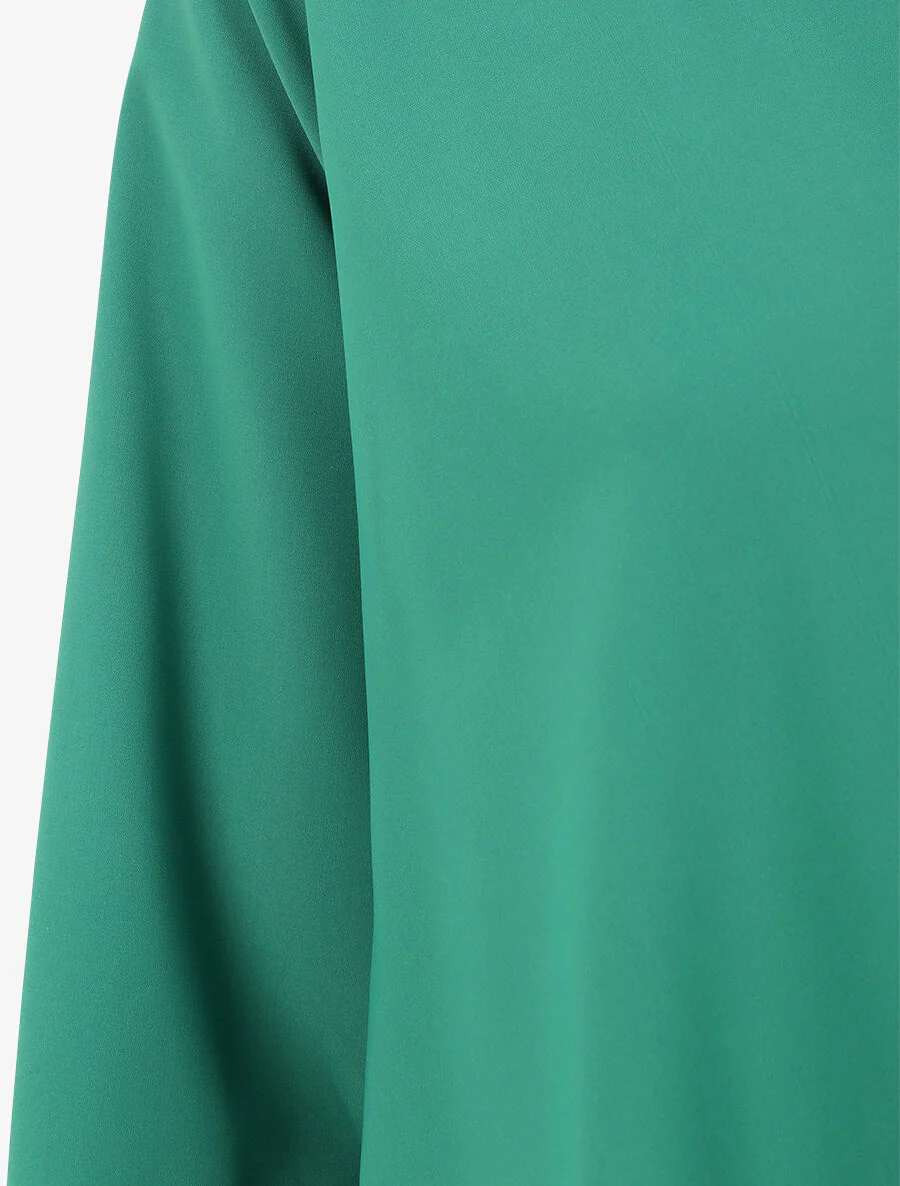 Blouse oversize asymétrique - Vert - Image 3