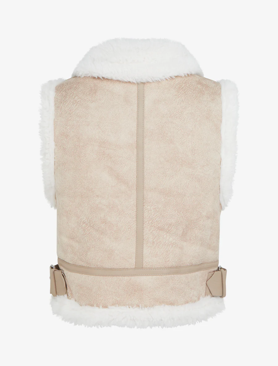 Blouson court style bombardier - Beige - Image 2