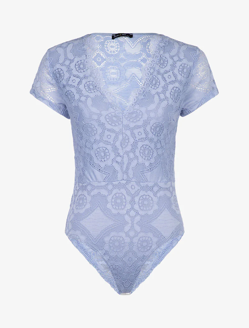 Body en dentelle - bleu ciel