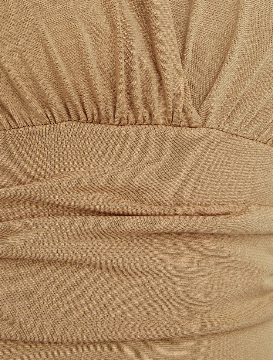 Body uni à dos nu - Camel - Image 3
