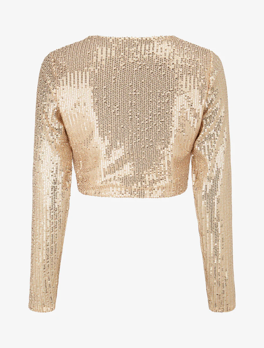 Boléro en sequins - Or - Image 2