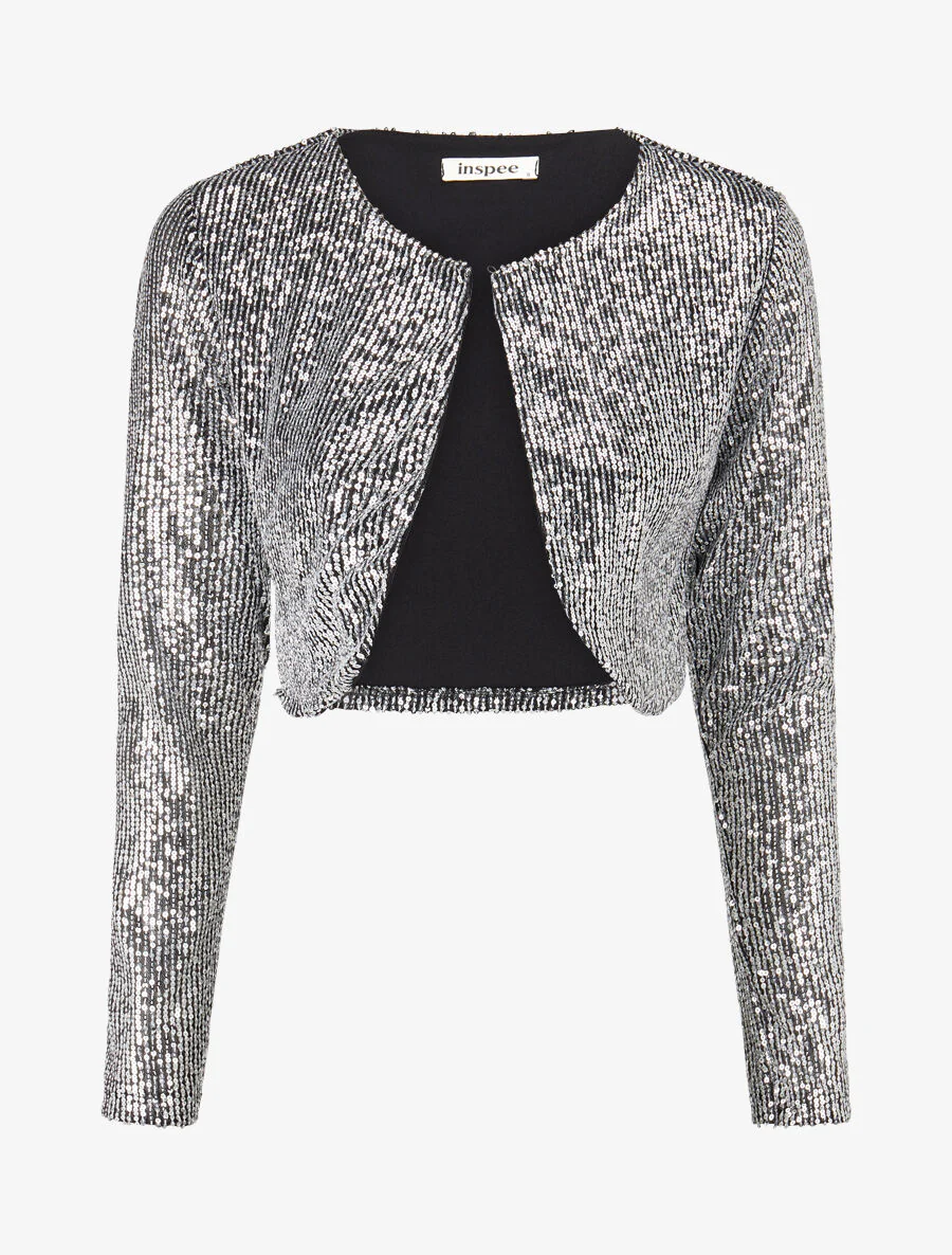 Boléro en sequins - Argent