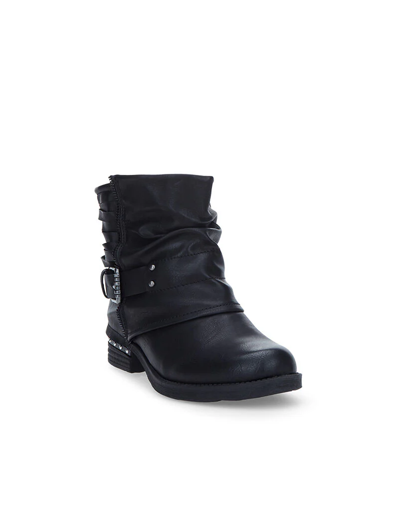 Boots à lanières et clous - noir - Image 2