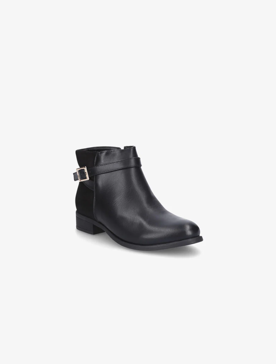Boots lanières croisées noir - Noir - Image 2