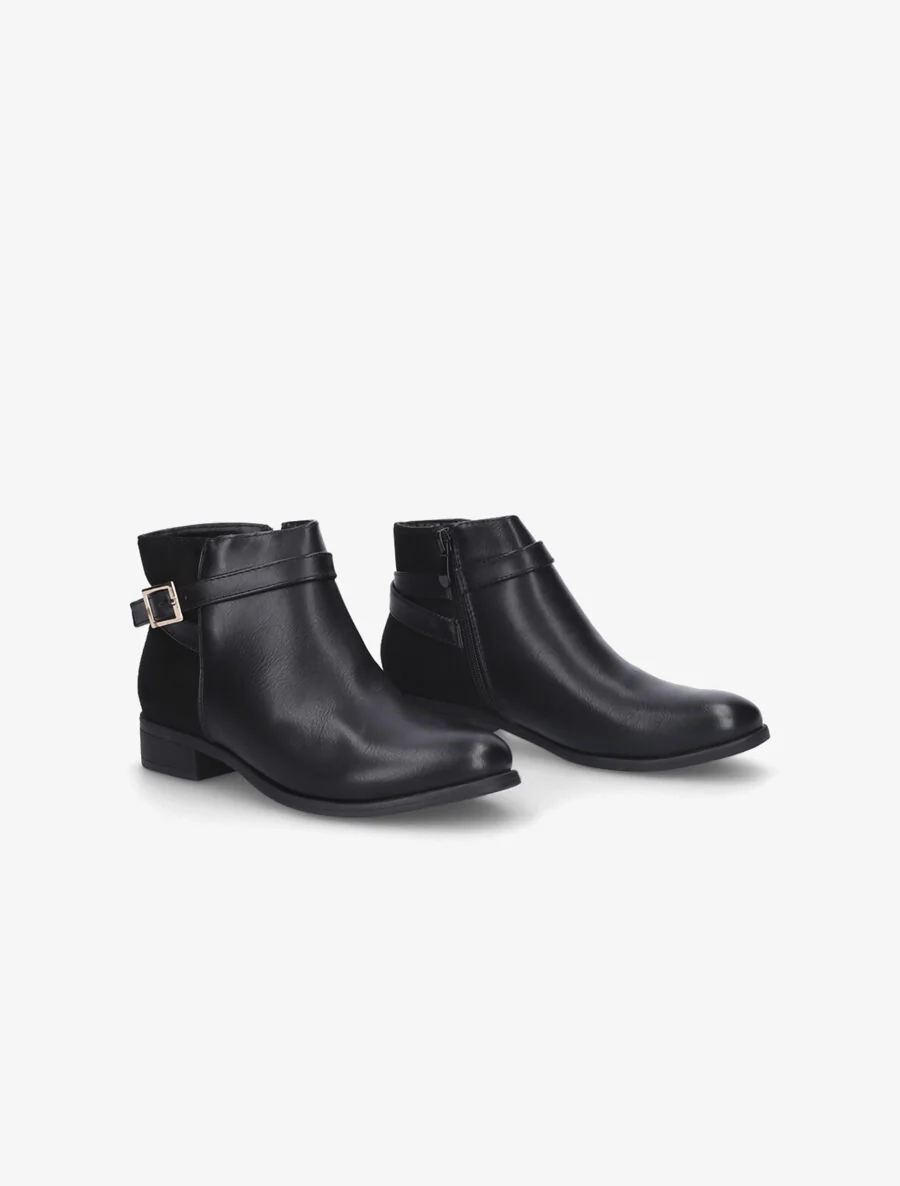 Boots lanières croisées noir - Noir - Image 4