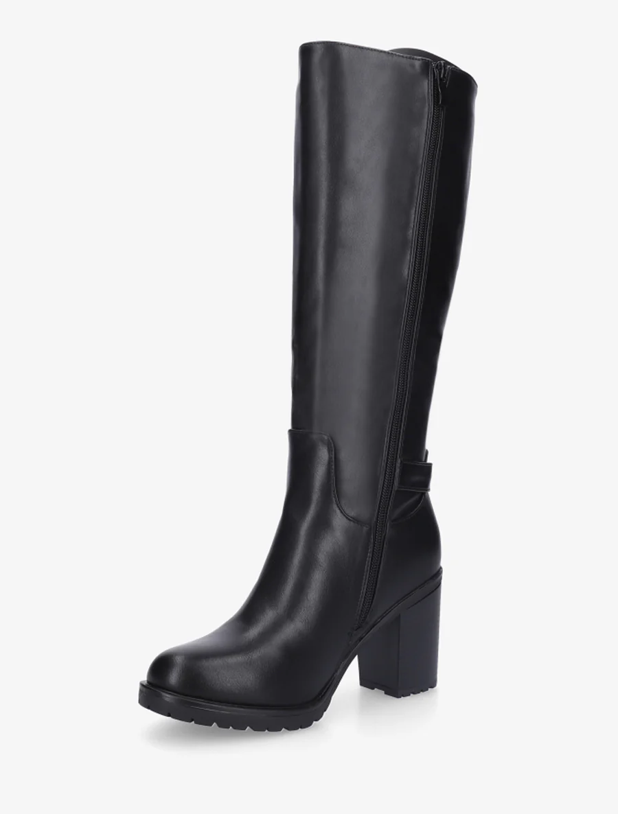 Bottes élastiquées à cadenas décoratif - Noir - Image 3