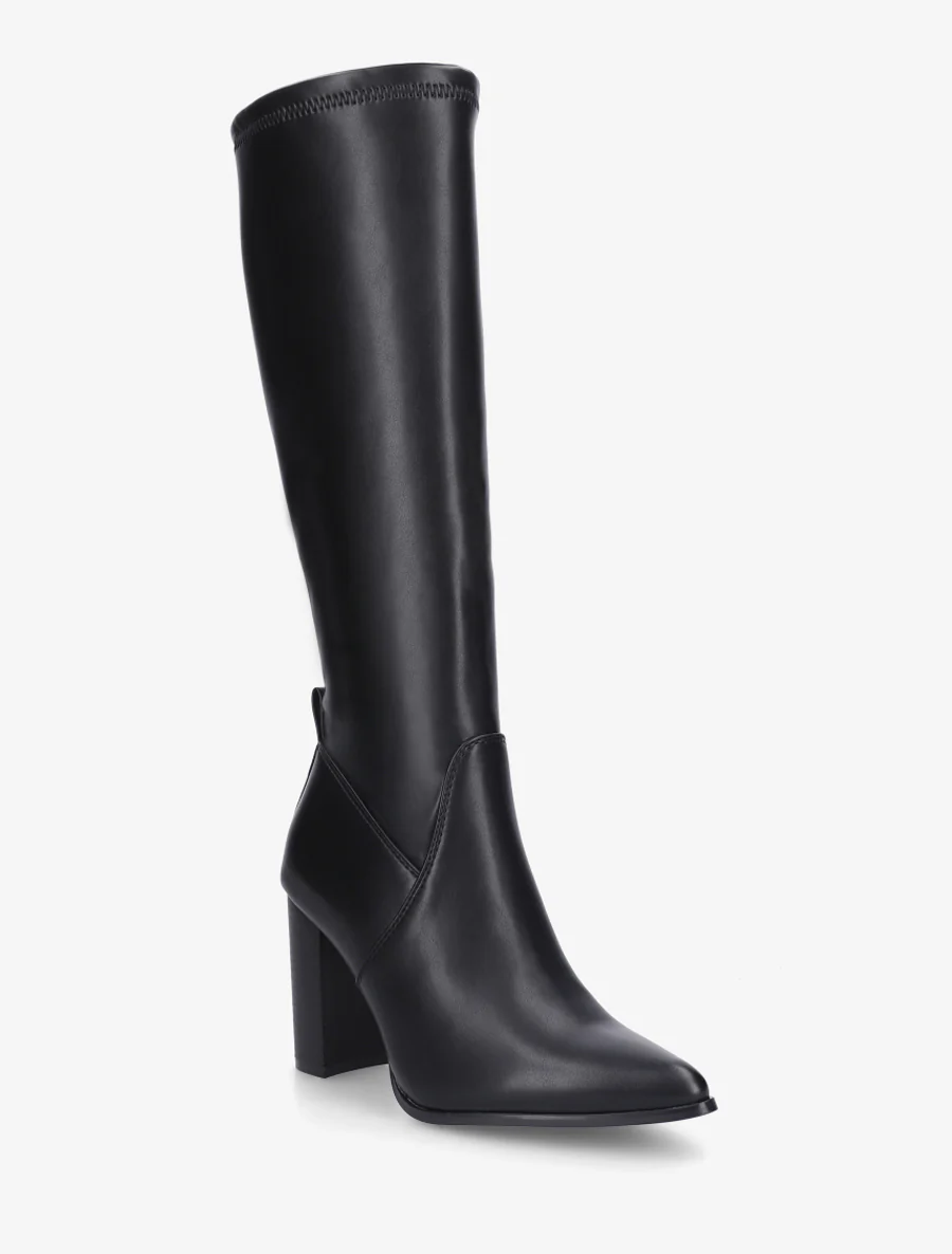 Bottes en simili à bout pointu - Noir - Image 2