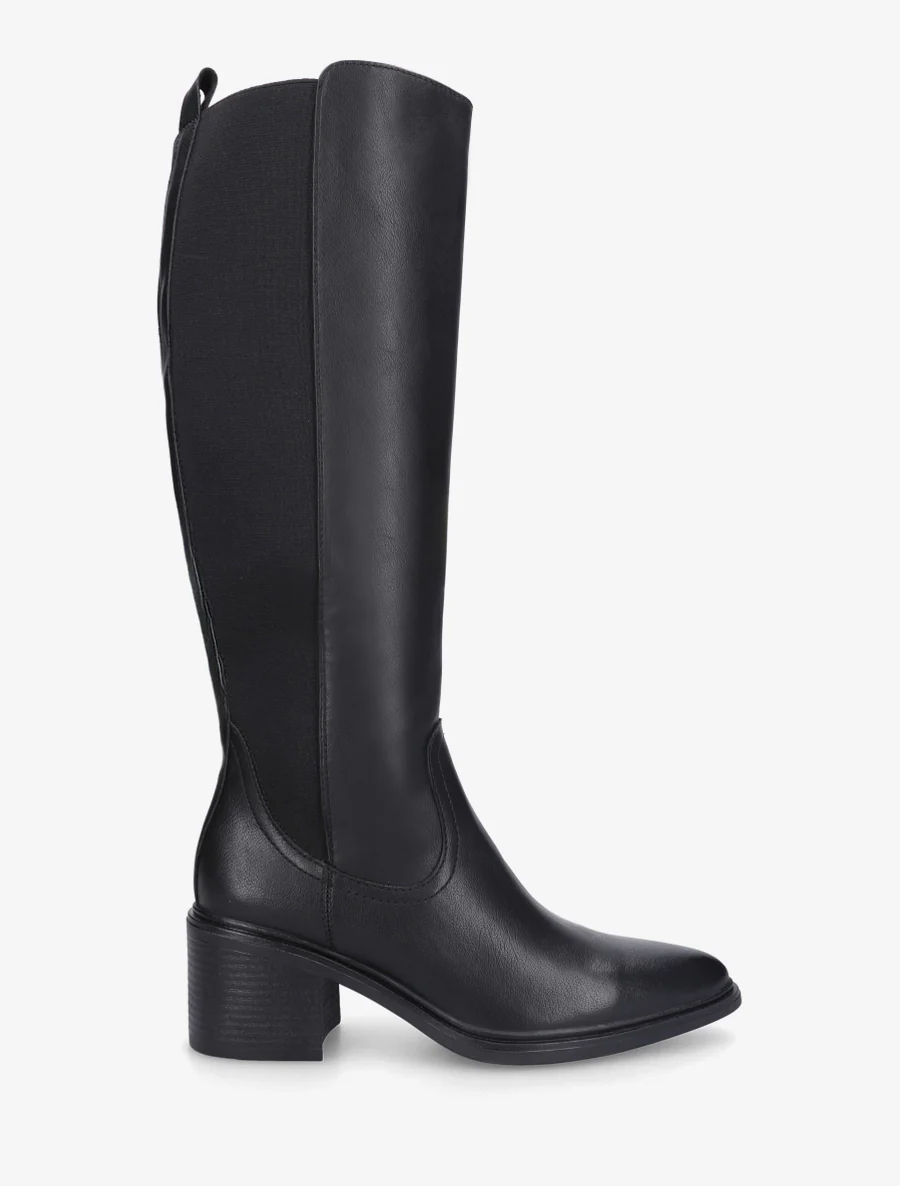 Bottes en simili à bouts pointus - Noir