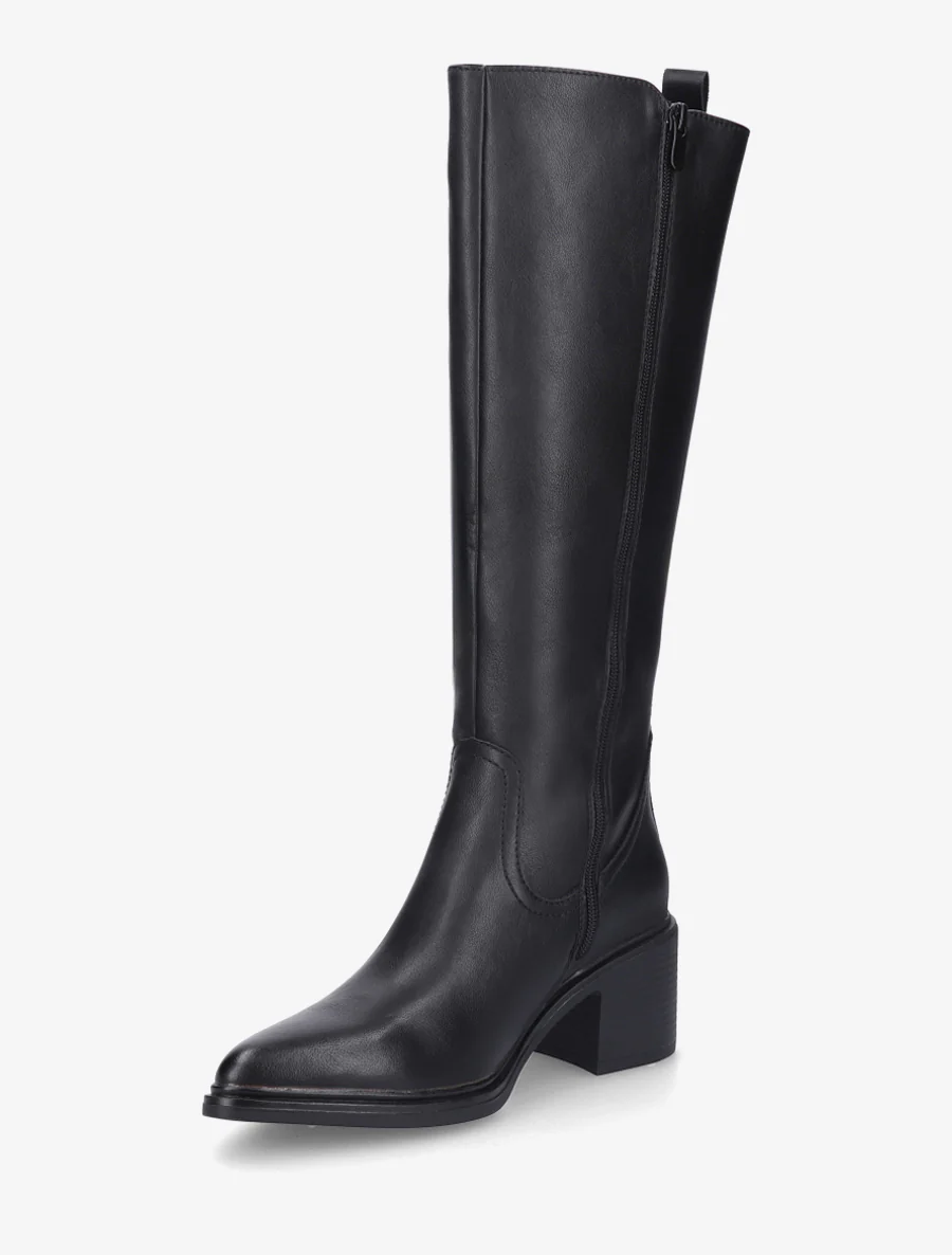 Bottes en simili à bouts pointus - Noir - Image 3