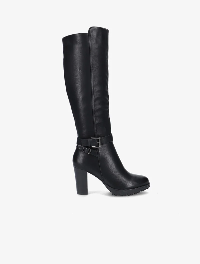 Bottes en simili à talon - noir - Image 2