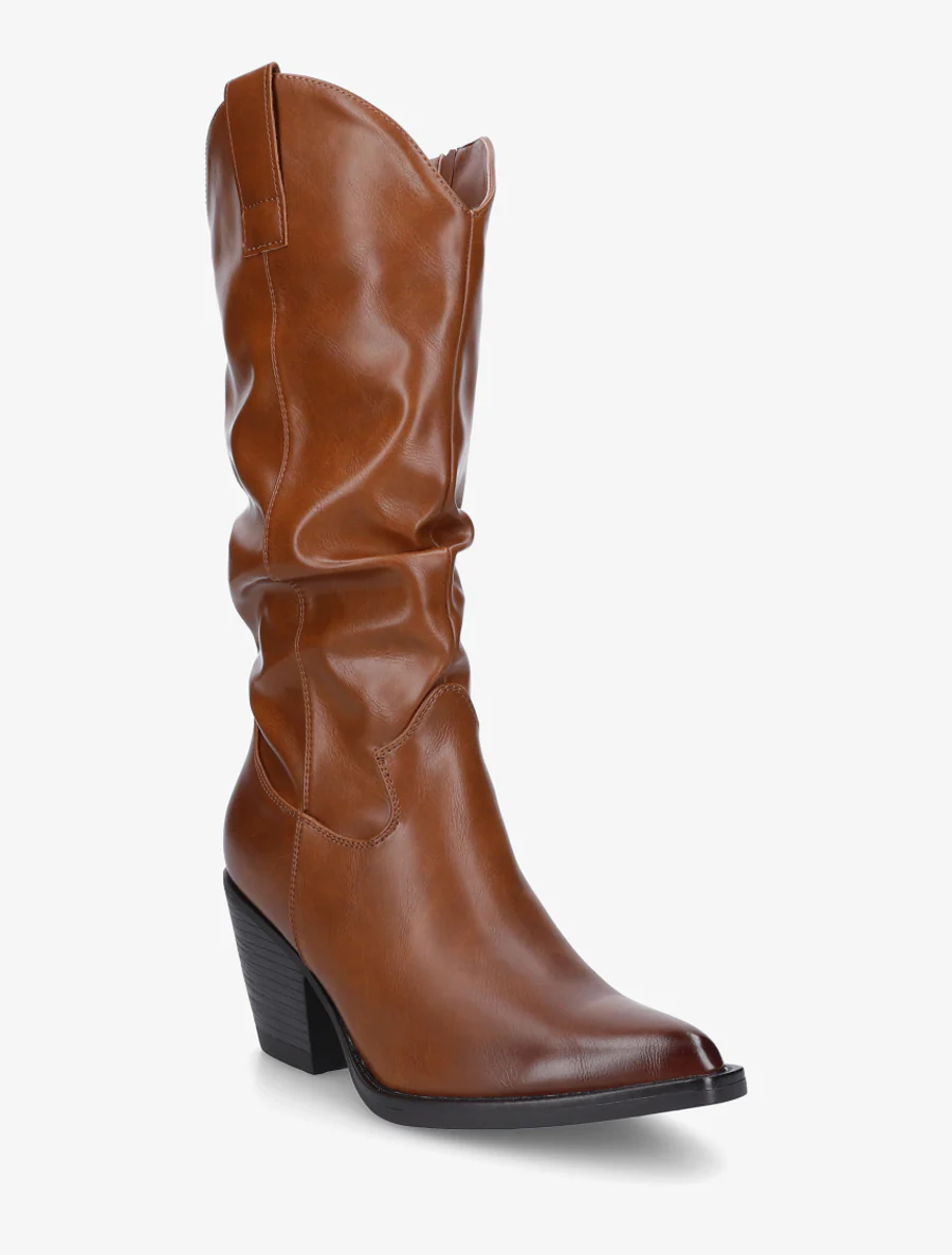 Bottes pointus style santiags - Camel - Image 2