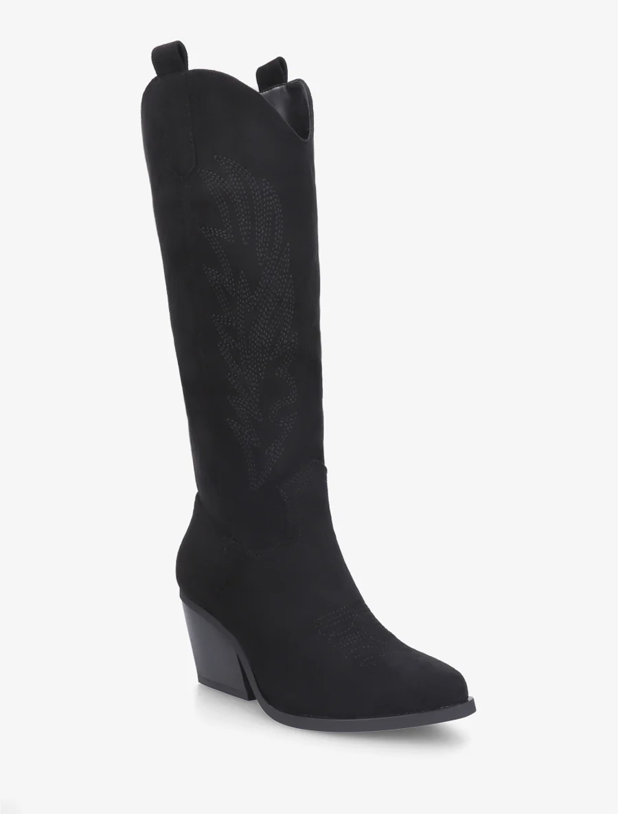 Bottes style santiags - Noir - Image 2