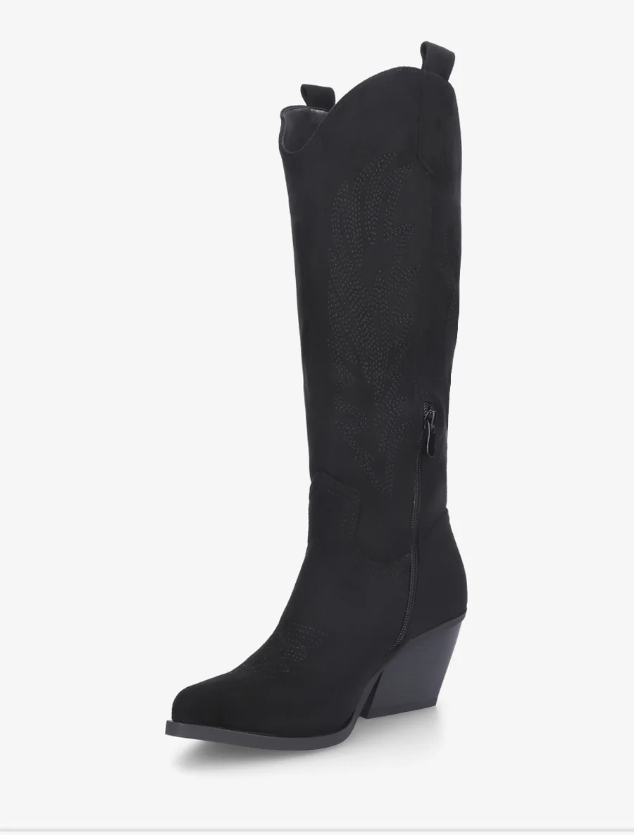 Bottes style santiags - Noir - Image 3