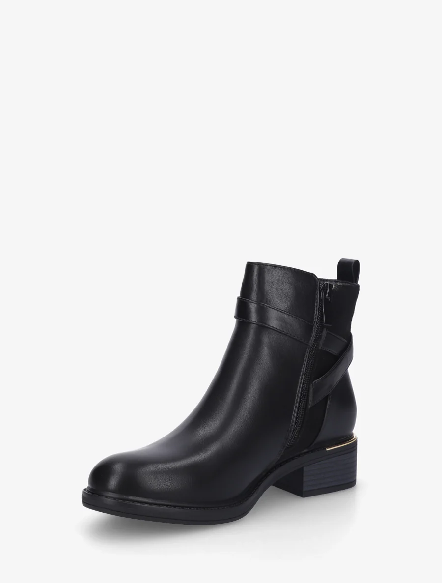 Bottines à contrefort en suédine - Noir - Image 3