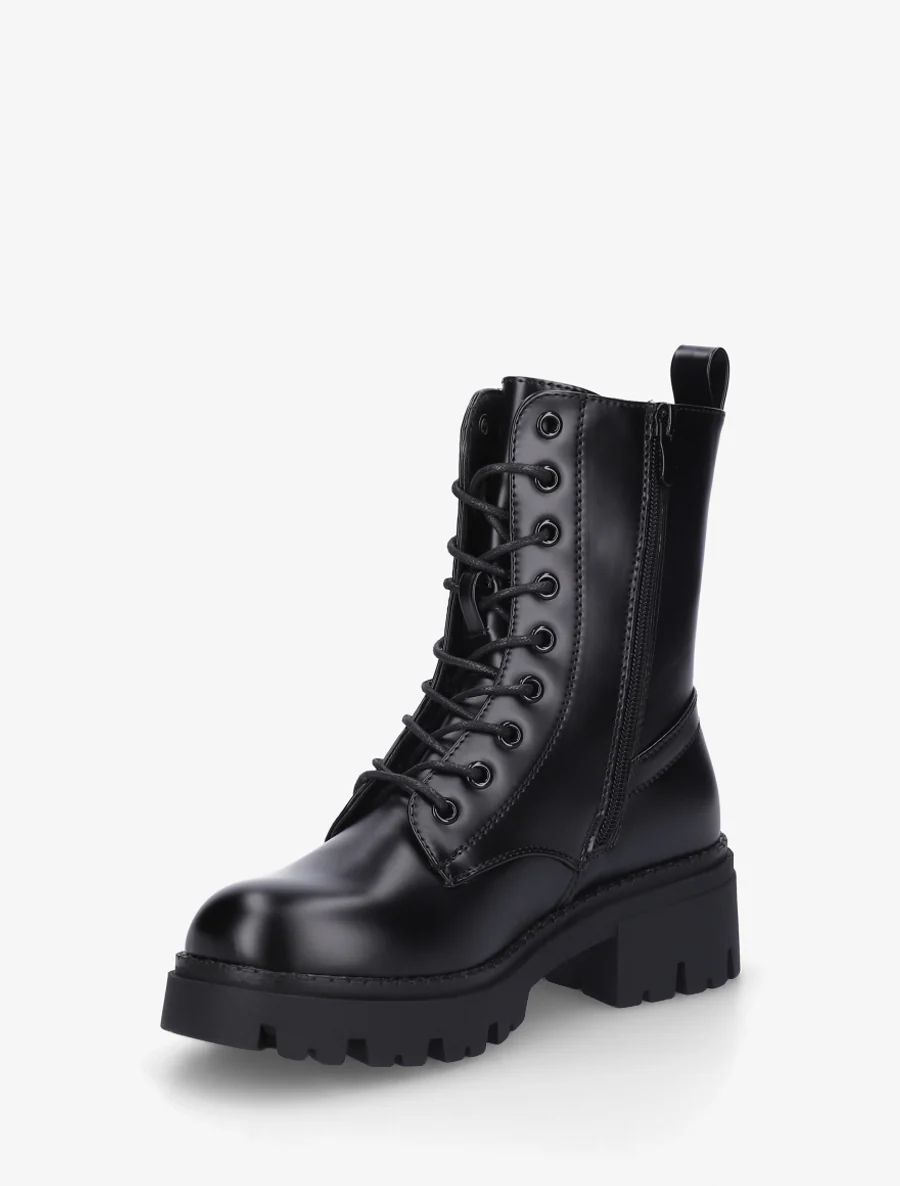 Bottines à lacets - Noir - Image 3