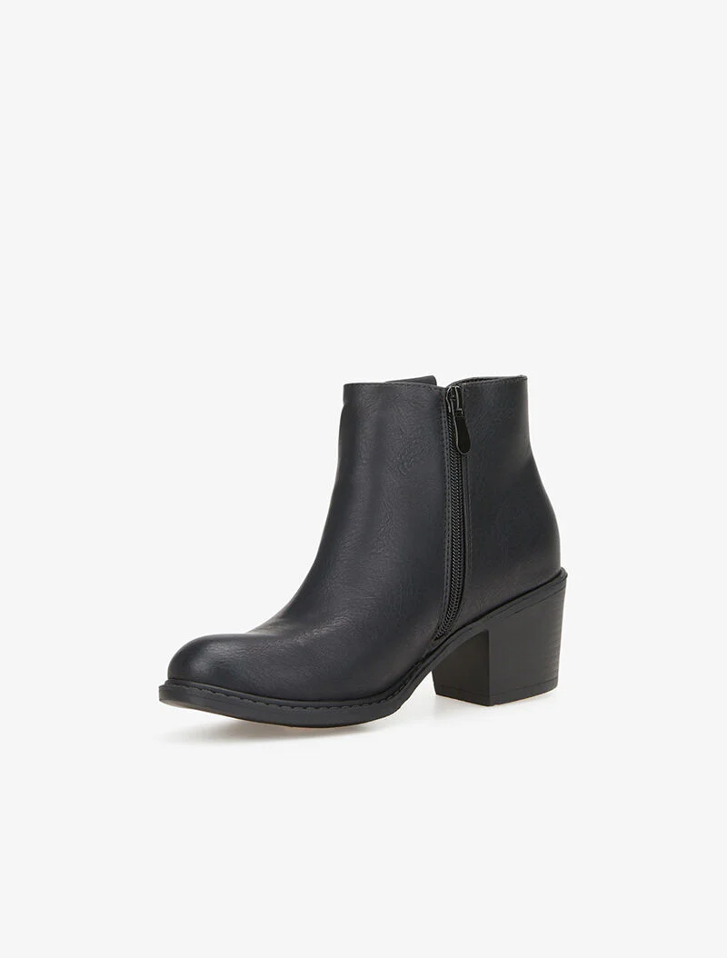 Bottines à quartier orné d'une boucle - noir - Image 4