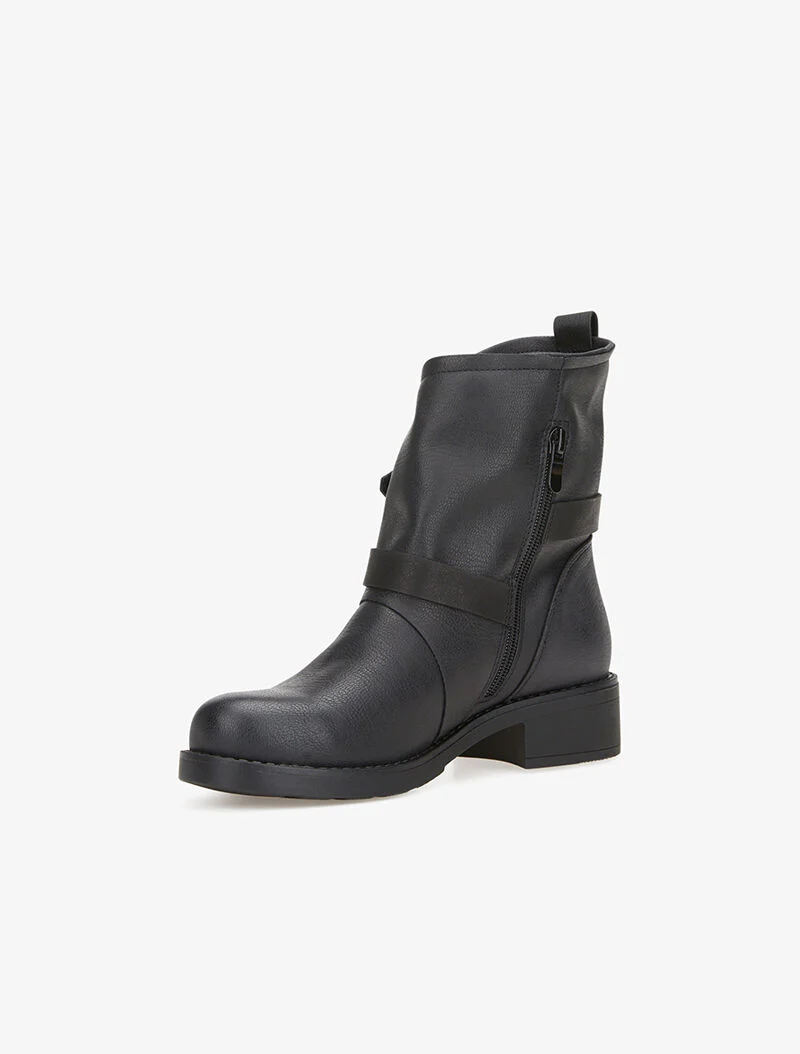 Bottines à sangles - noir - Image 4