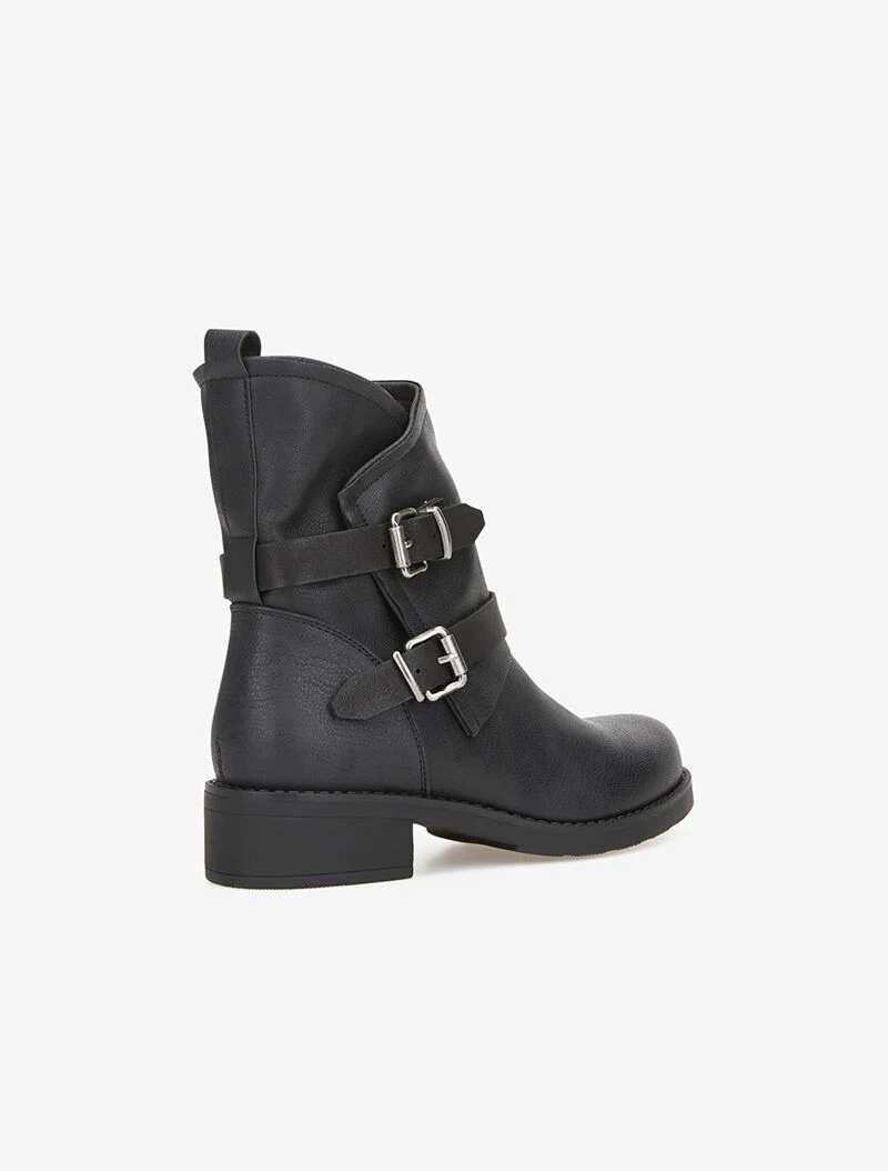 Bottines à sangles - noir - Image 5