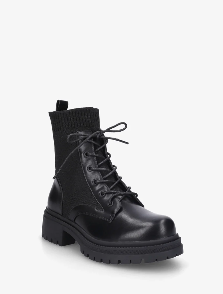 Bottines chaussettes - Noir - Image 2