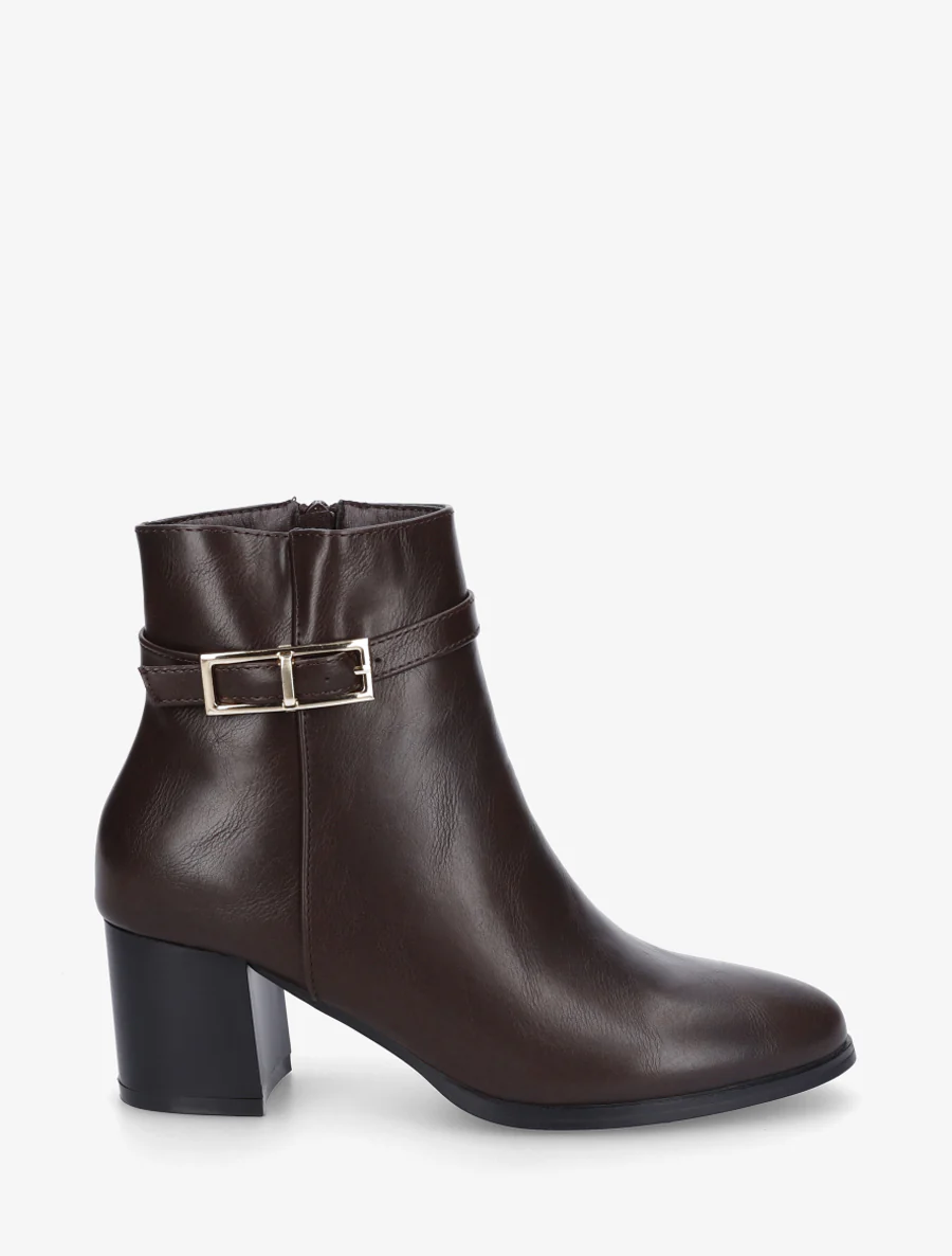 Bottines classiques à boucle - Marron