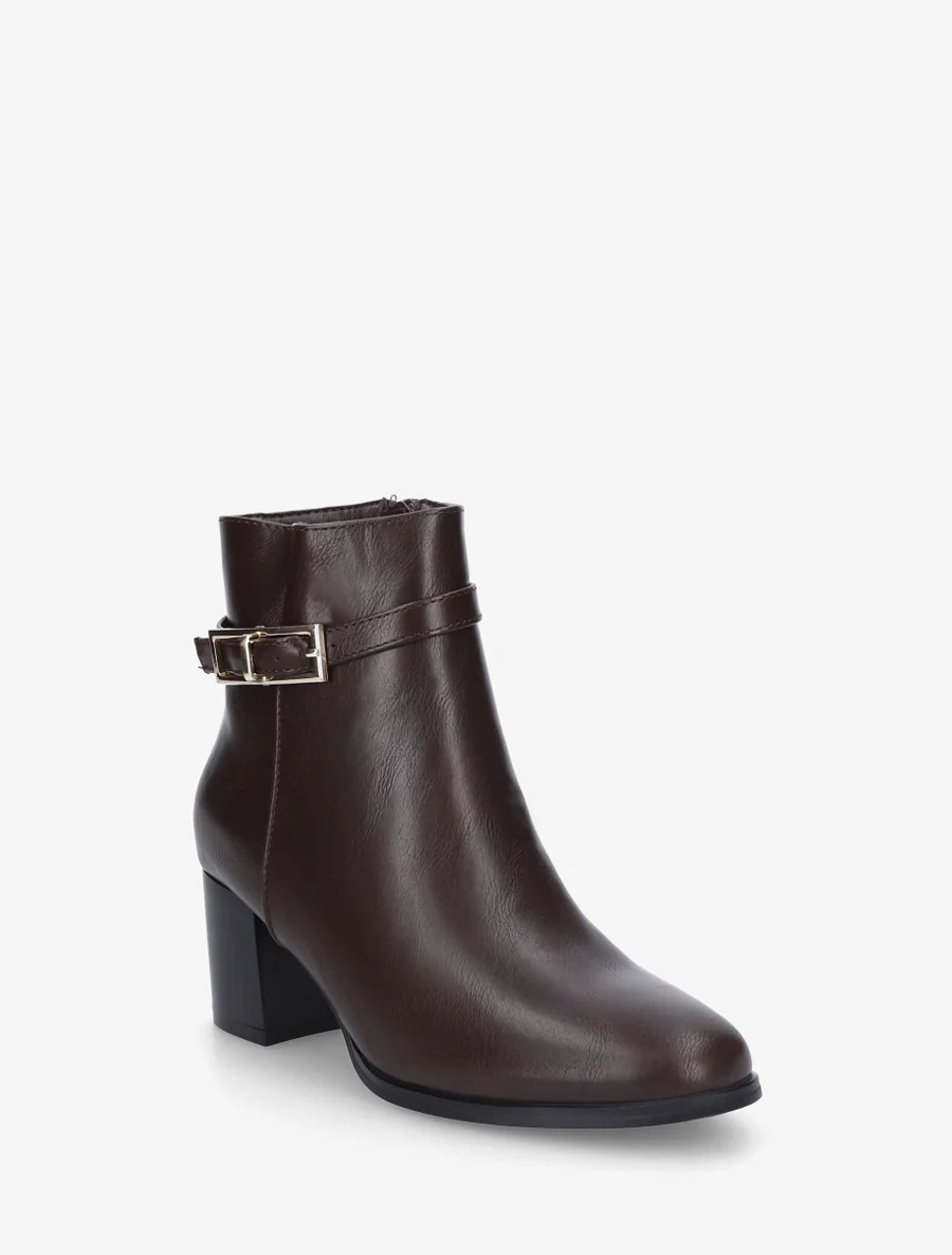 Bottines classiques à boucle - Marron - Image 2