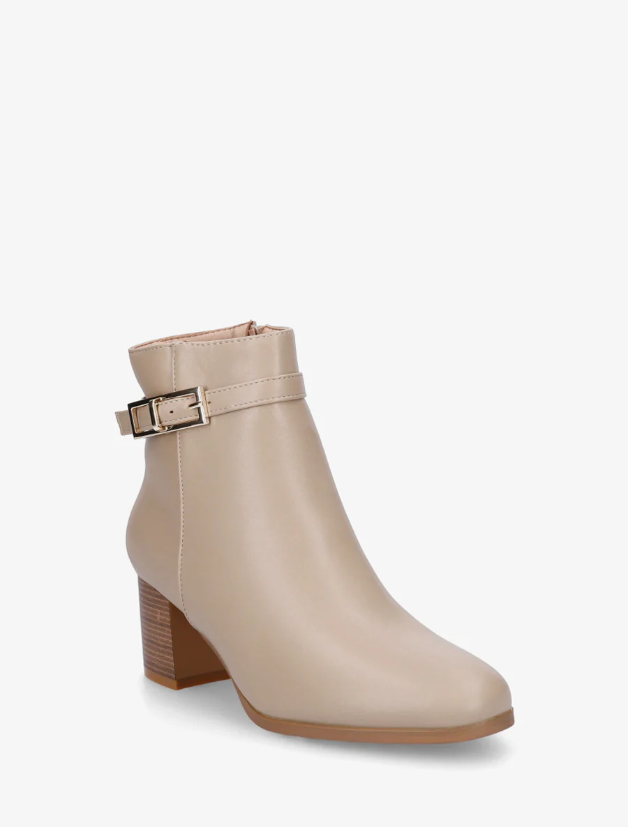 Bottines classiques à boucle - Beige foncé - Image 2