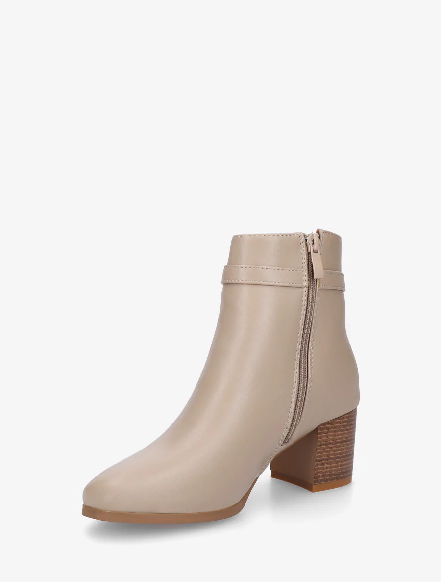 Bottines classiques à boucle - Beige foncé - Image 3
