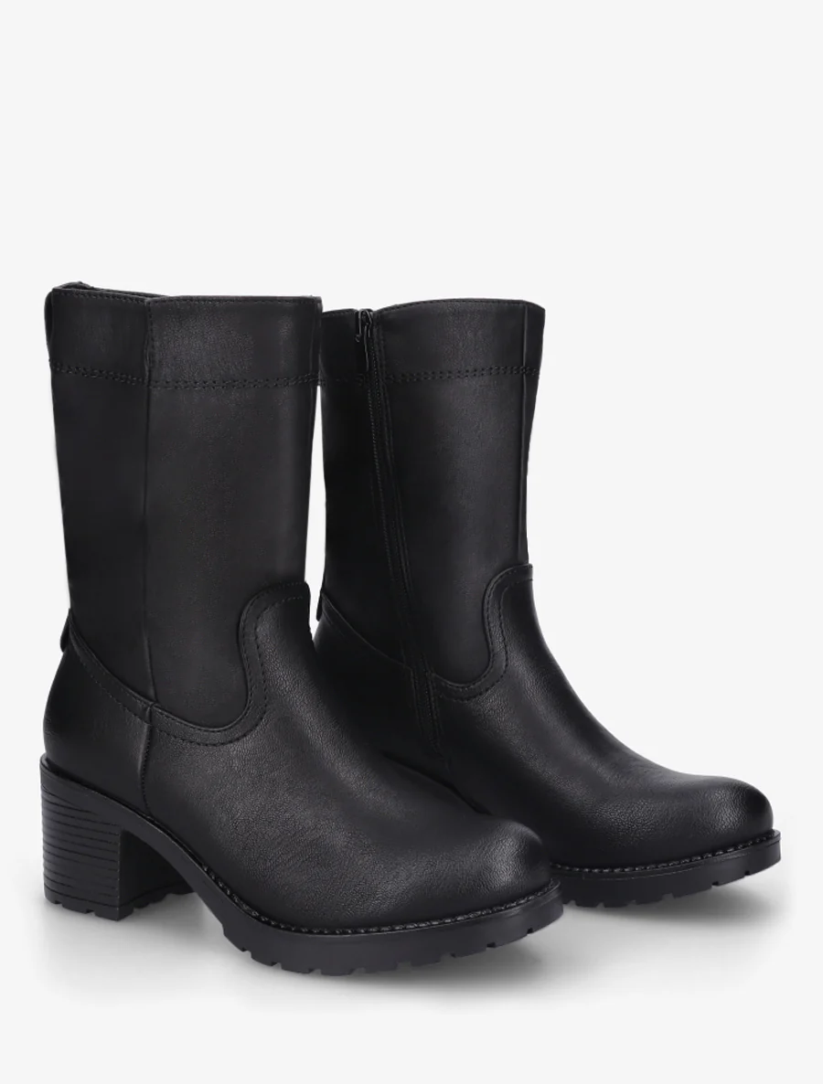 Bottines montantes classiques - Noir - Image 4