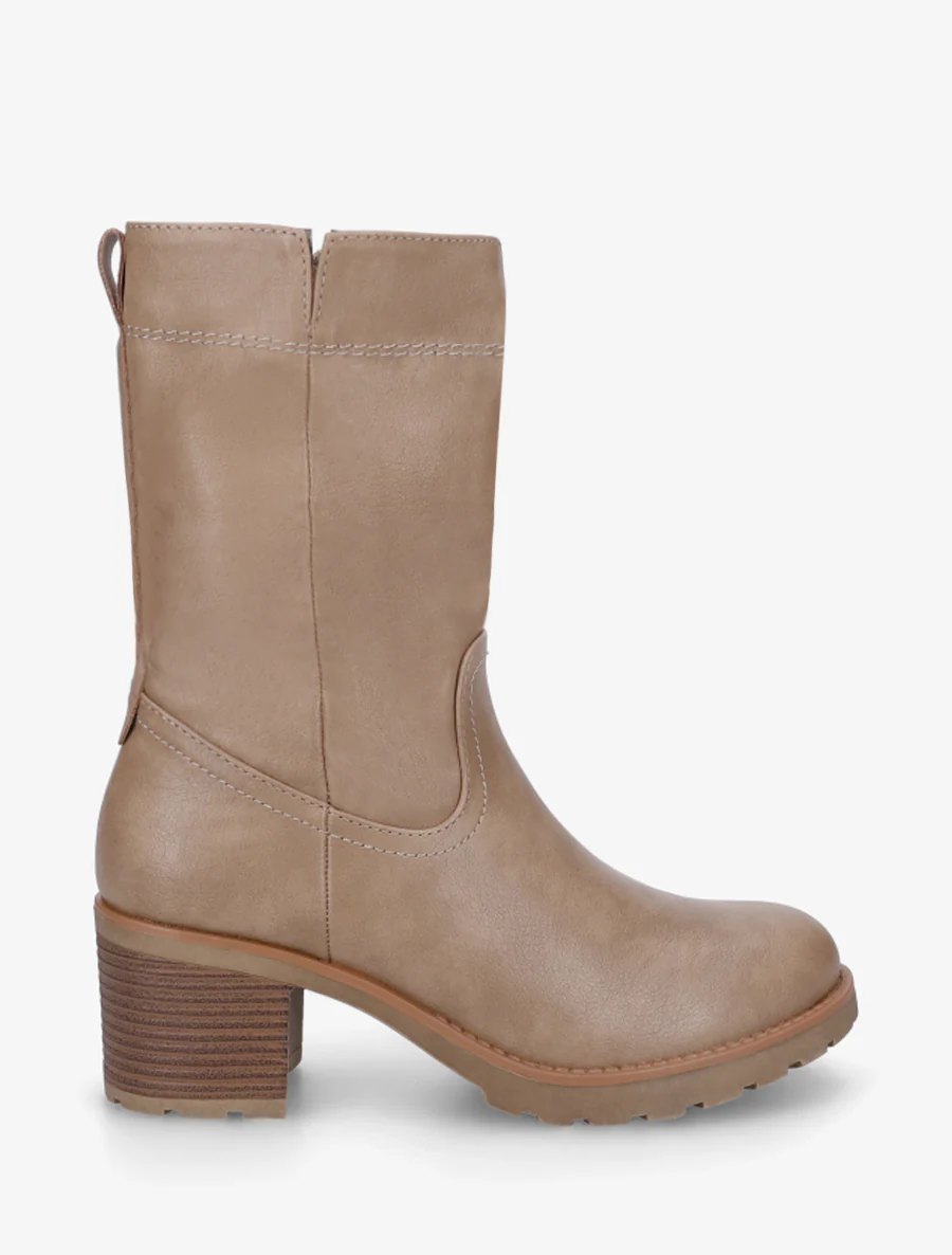 Bottines montantes classiques - Taupe