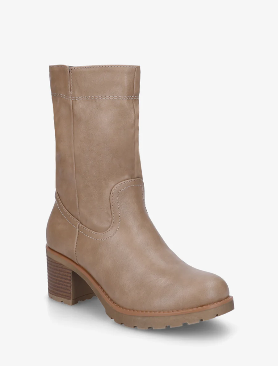 Bottines montantes classiques - Taupe - Image 2