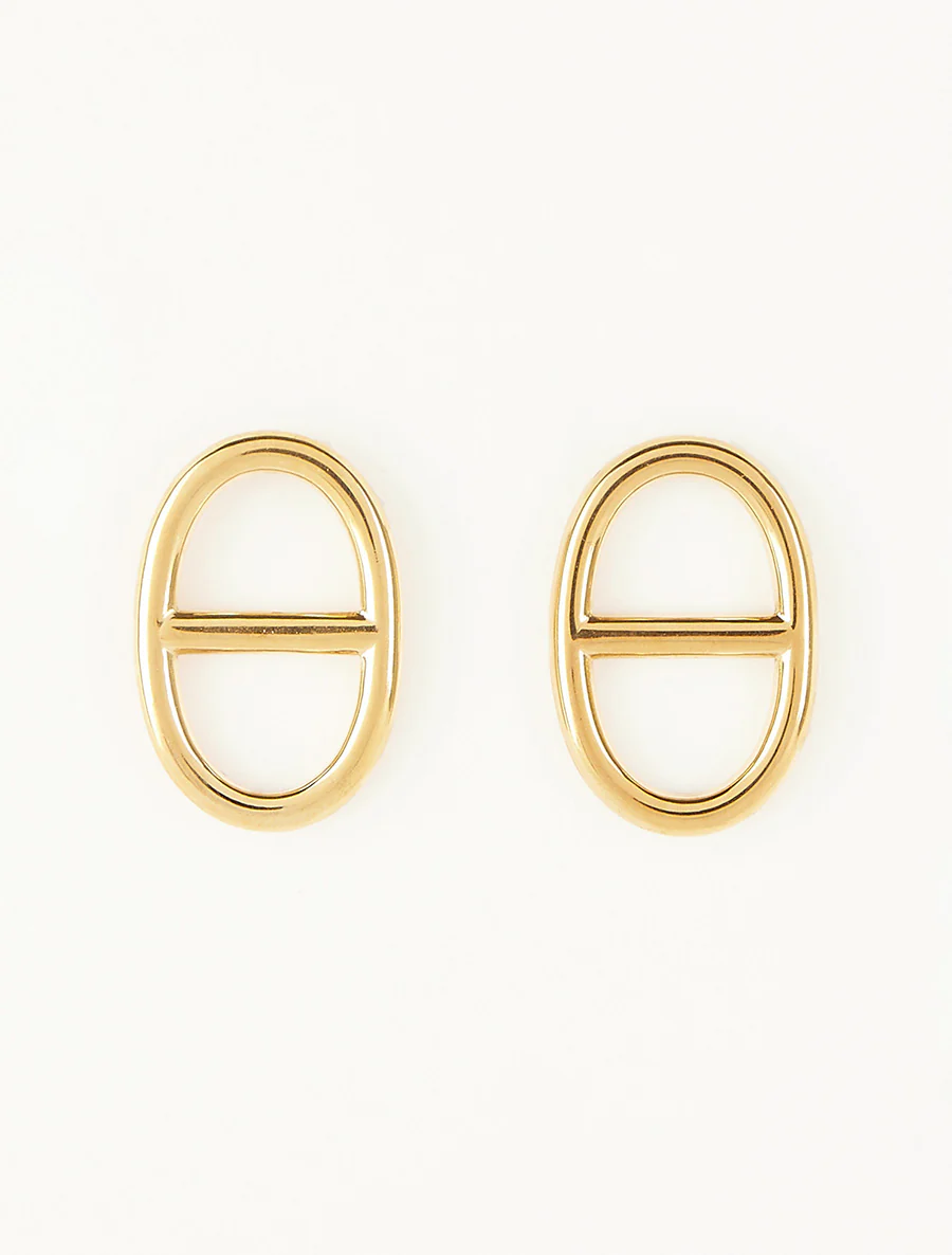 Boucles d'oreilles maille marin - Or - Image 2
