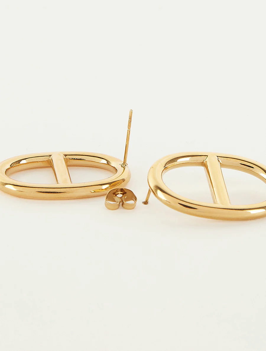 Boucles d'oreilles maille marin - Or - Image 3
