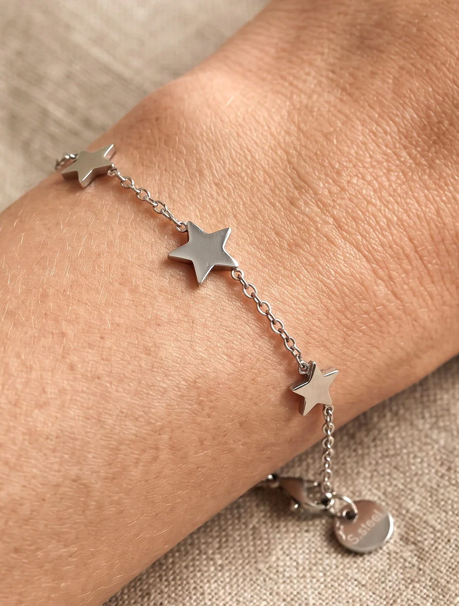 Bracelet à charms étoiles - Argent