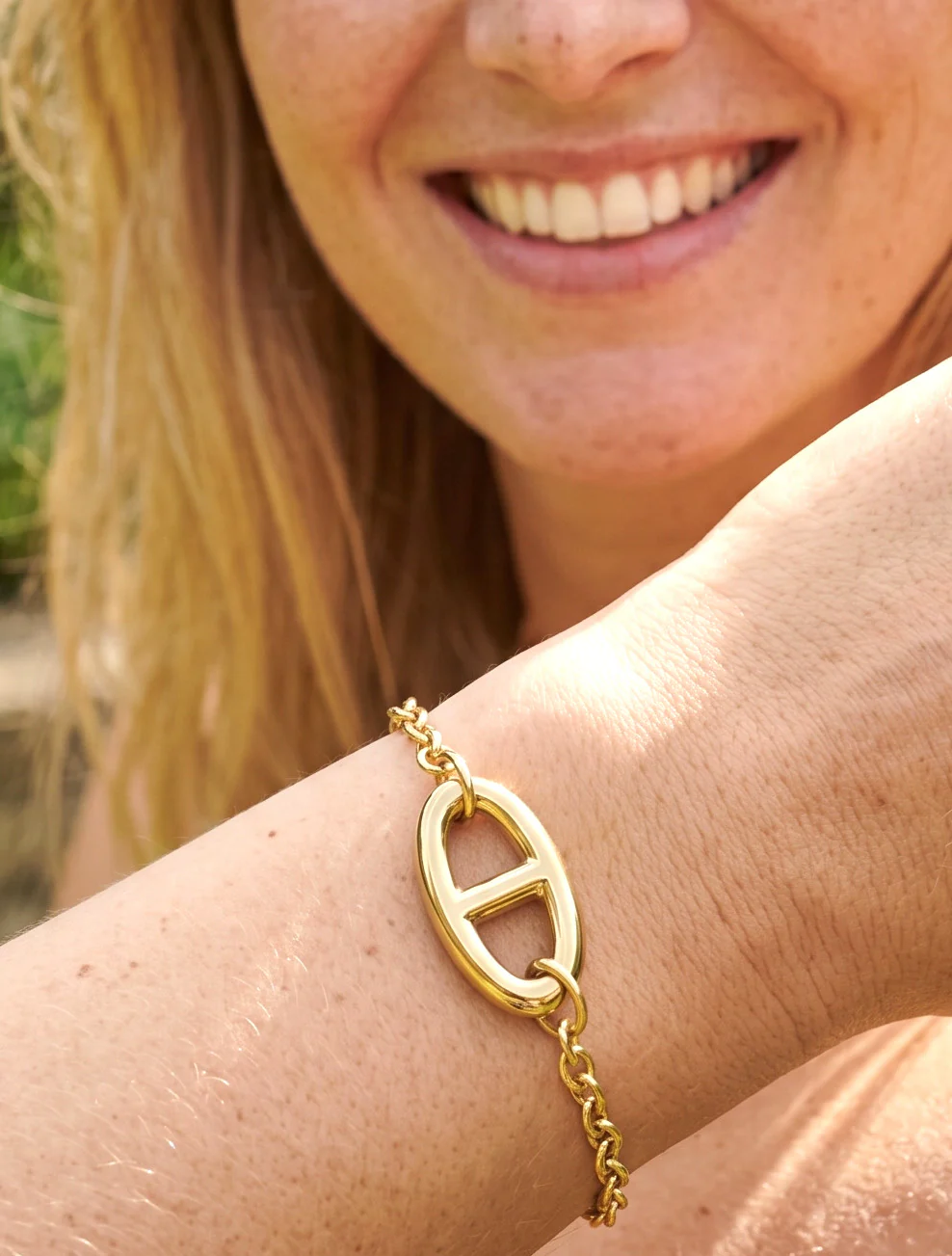 Bracelet à maillon marin - Or
