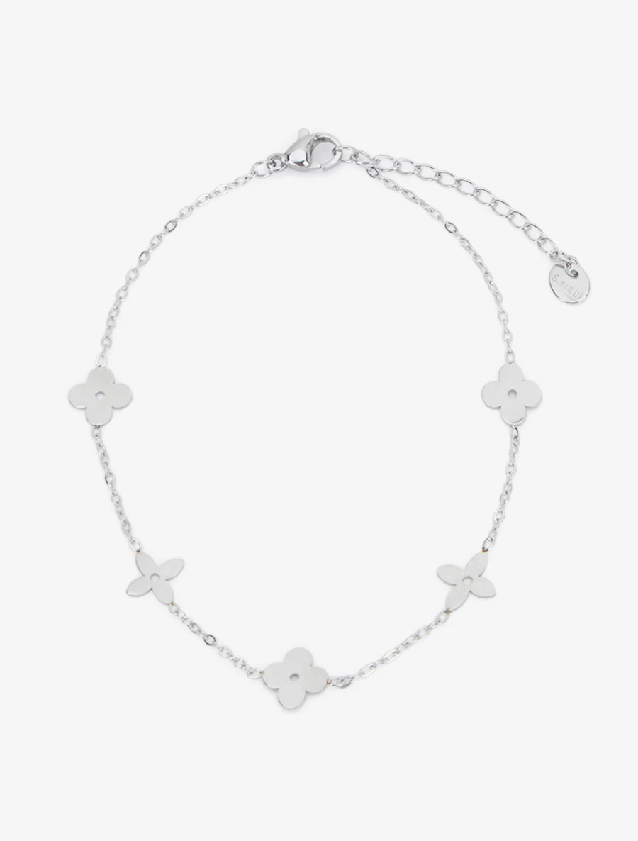 Bracelet à motif pâquerettes - Argent - Image 2