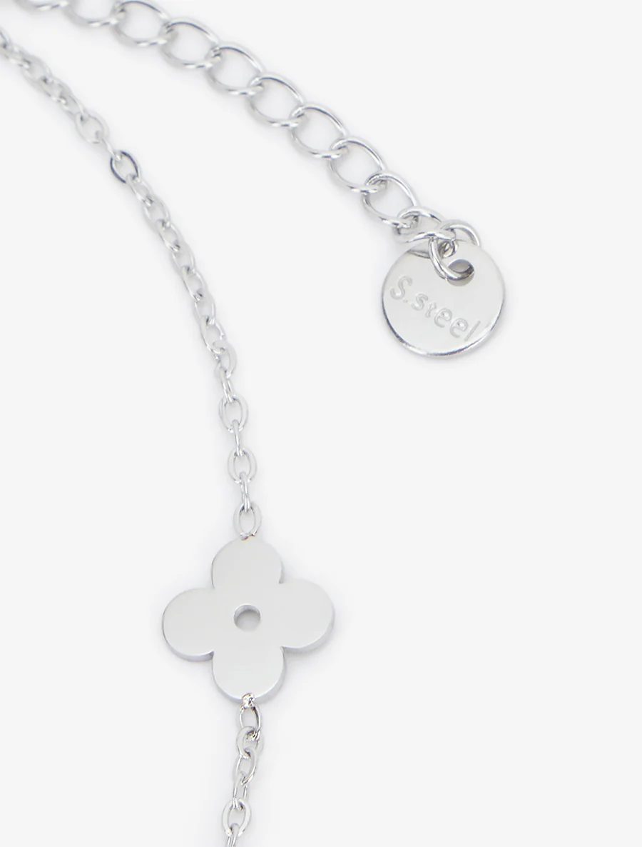 Bracelet à motif pâquerettes - Argent - Image 3