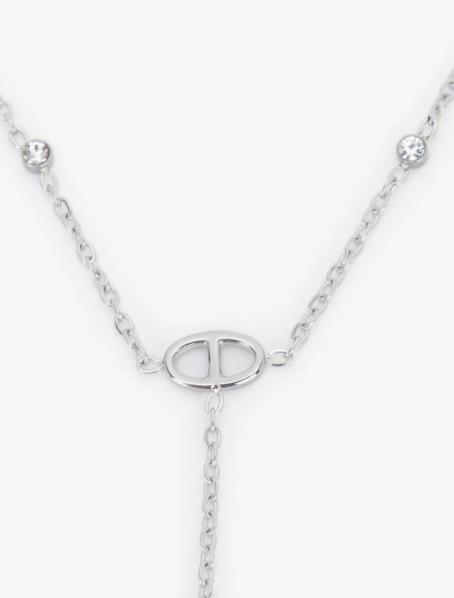 Bracelet chaîne de main à mailles marins - Argent - Image 3