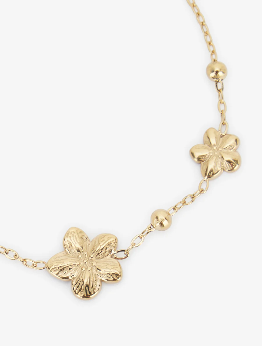Bracelet trois fleurs - Or - Image 3