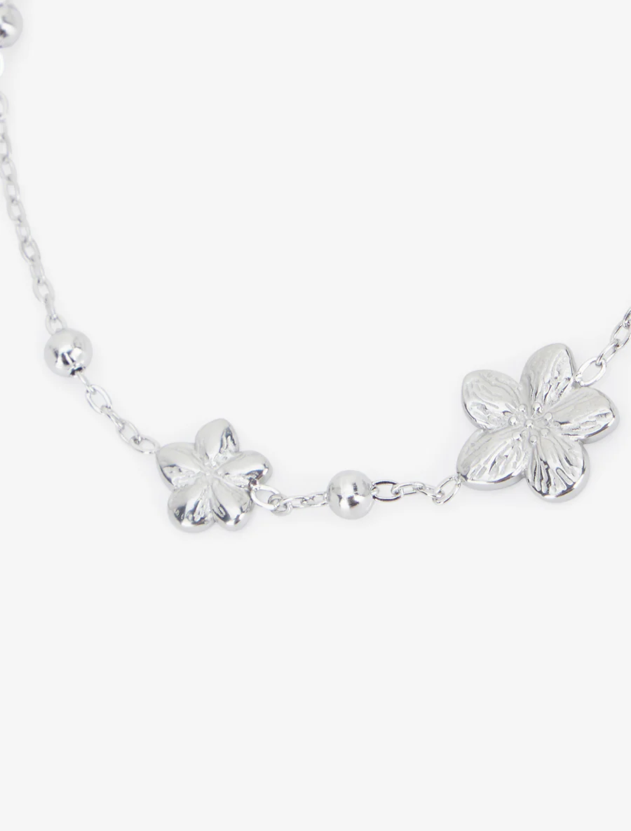 Bracelet trois fleurs - Argent - Image 3