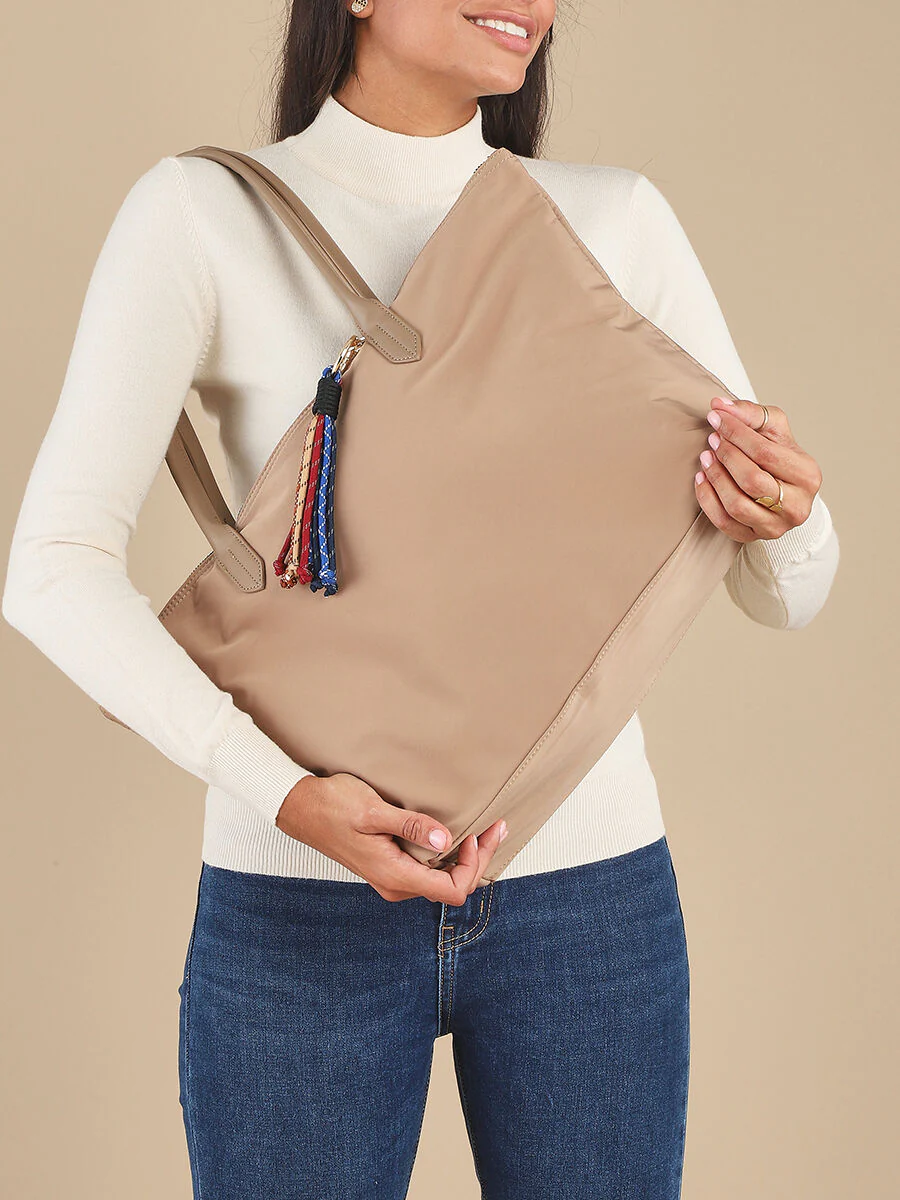 Cabas Fiorella - Taupe - Image 6