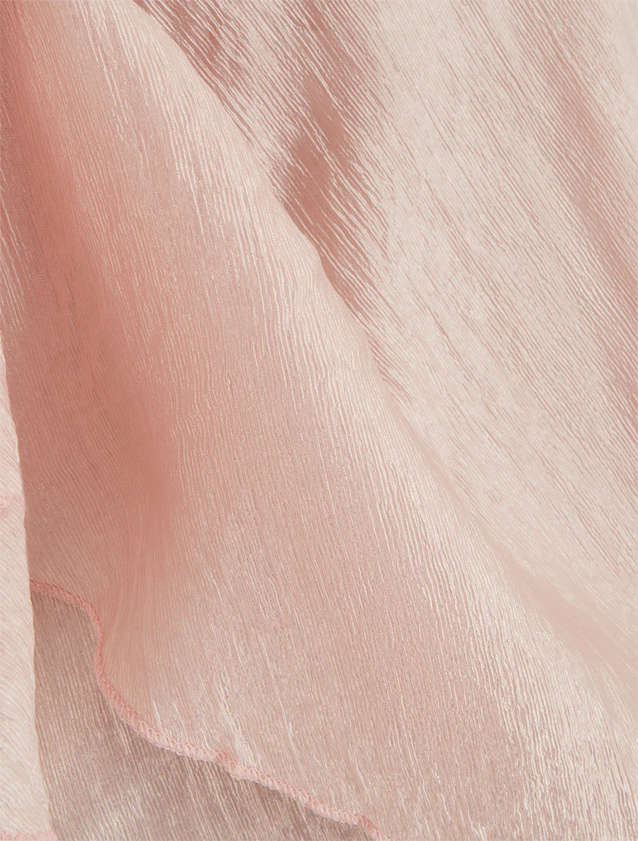 Caraco en tissu texturé - Rose - Image 3