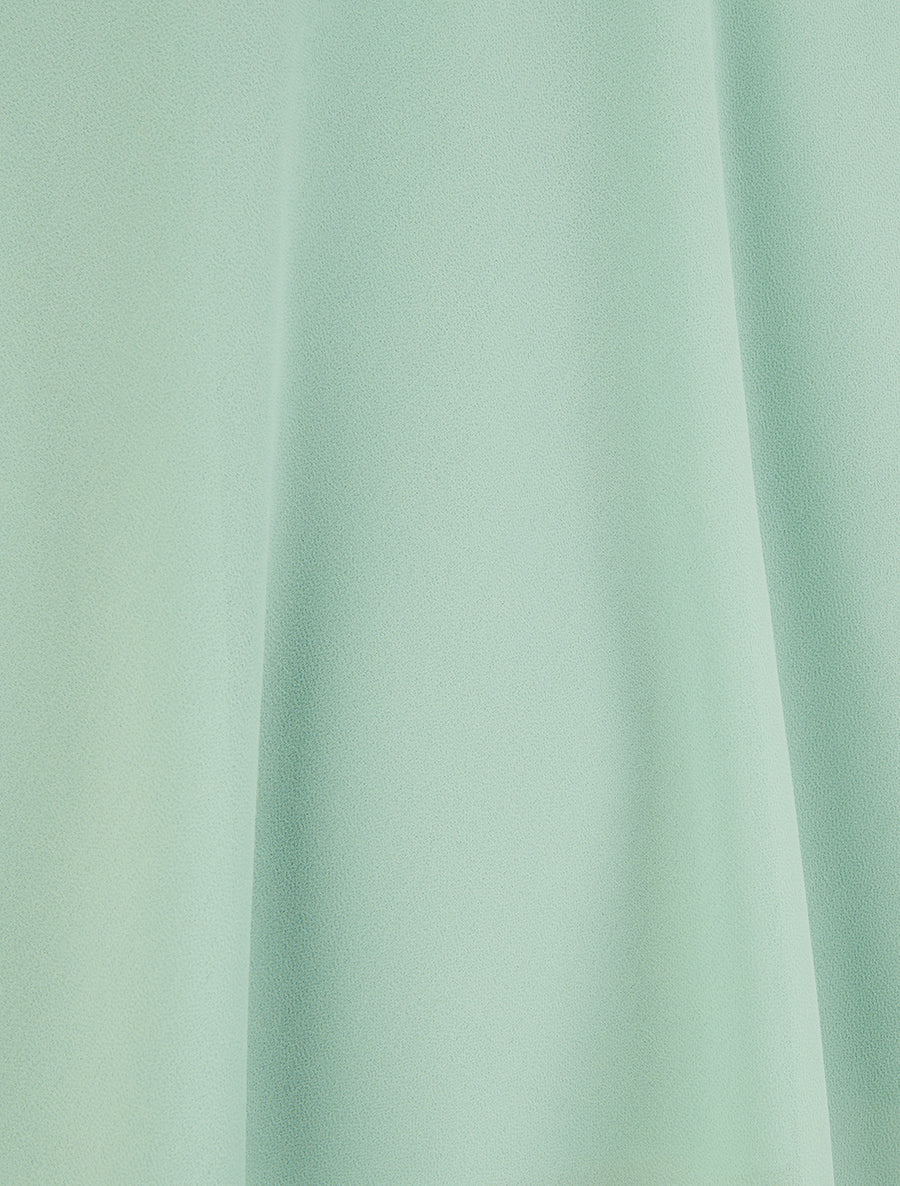 Caraco en voile à bretelles motif coeur - Vert d'eau - Image 3
