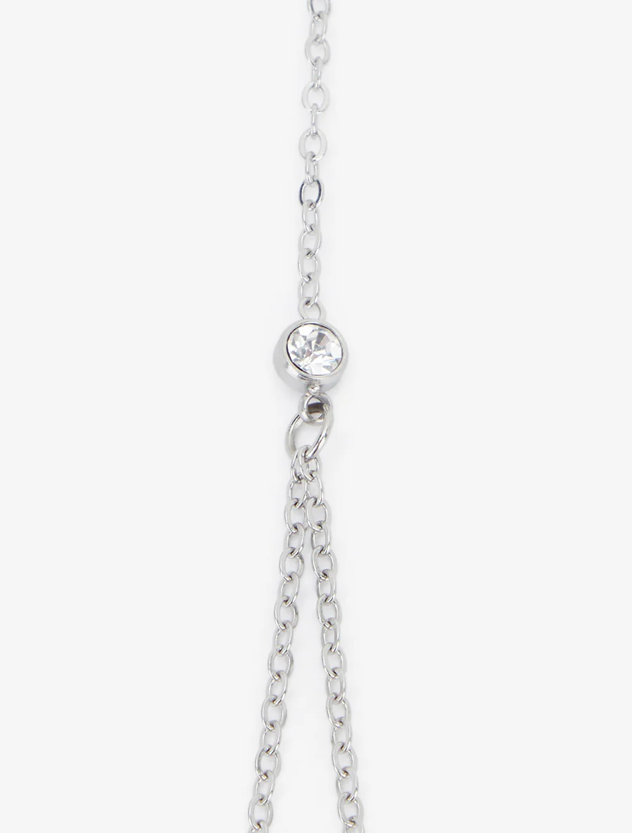 Chaîne de main à zircons blancs - Argent - Image 3