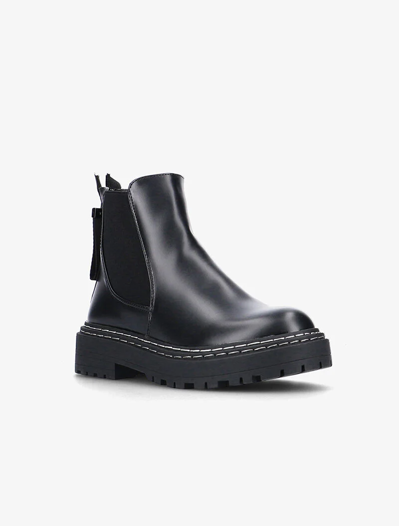 Chelsea boots à large semelle - noir - Image 2