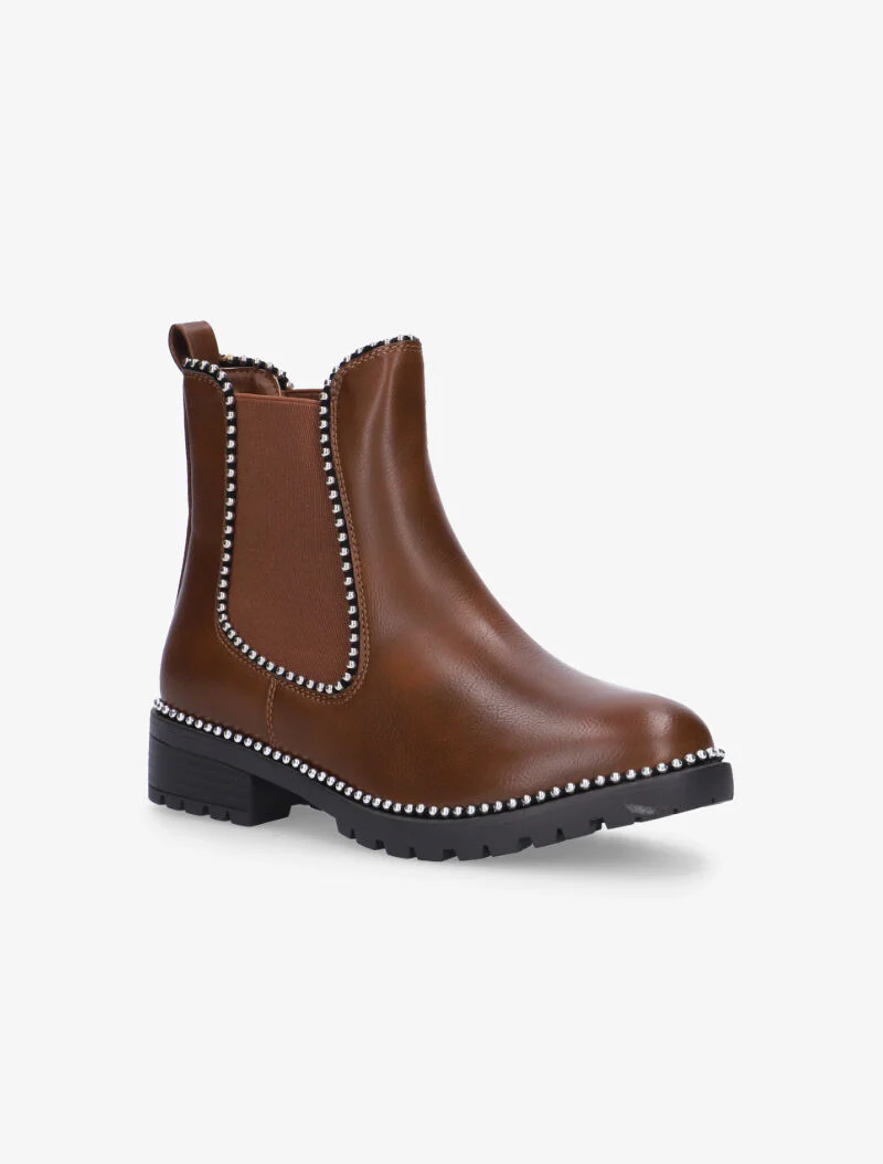 Chelsea boots casual à billes - marron - Image 2