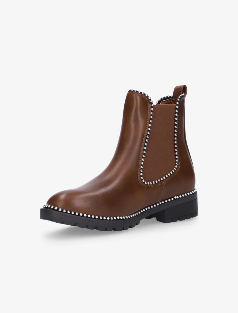 Chelsea boots casual à billes - marron - Image 3