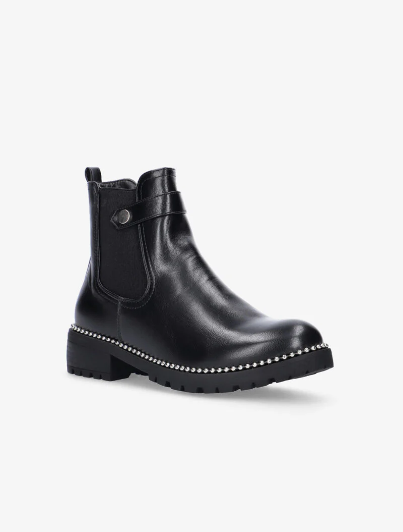 Chelsea boots officier à billes - noir - Image 2
