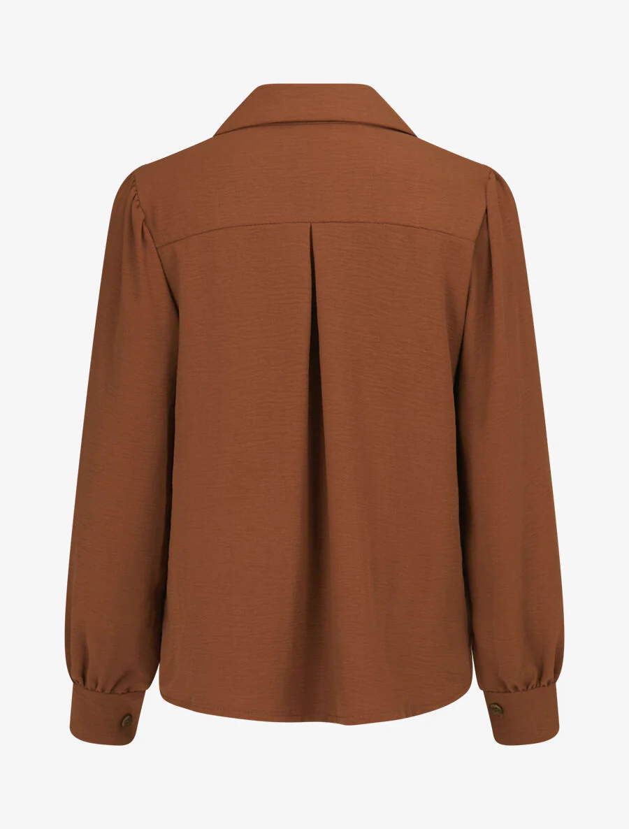 Chemise ample classique - Terre de sienne - Image 2