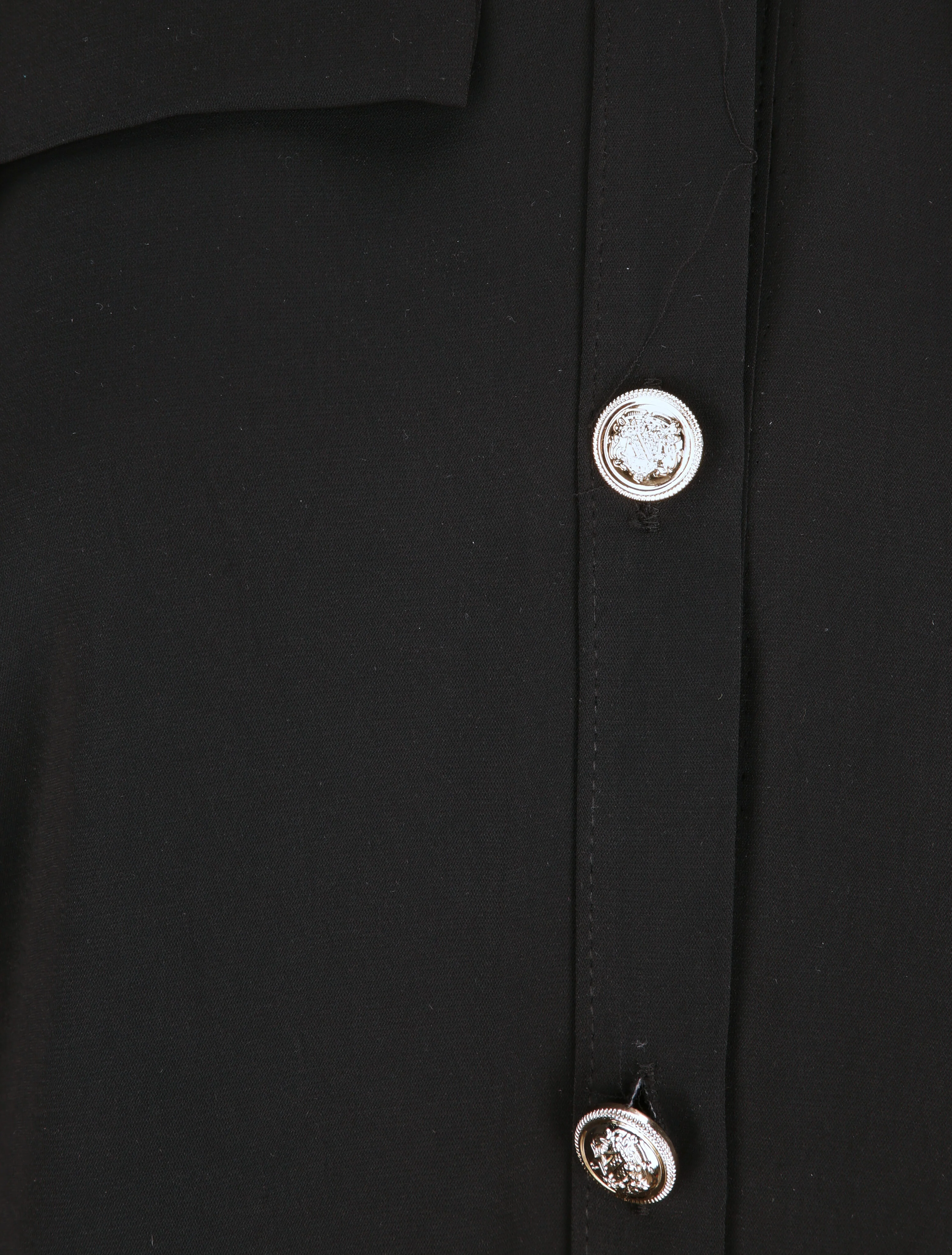 Chemise fluide unie - Noir - Image 3