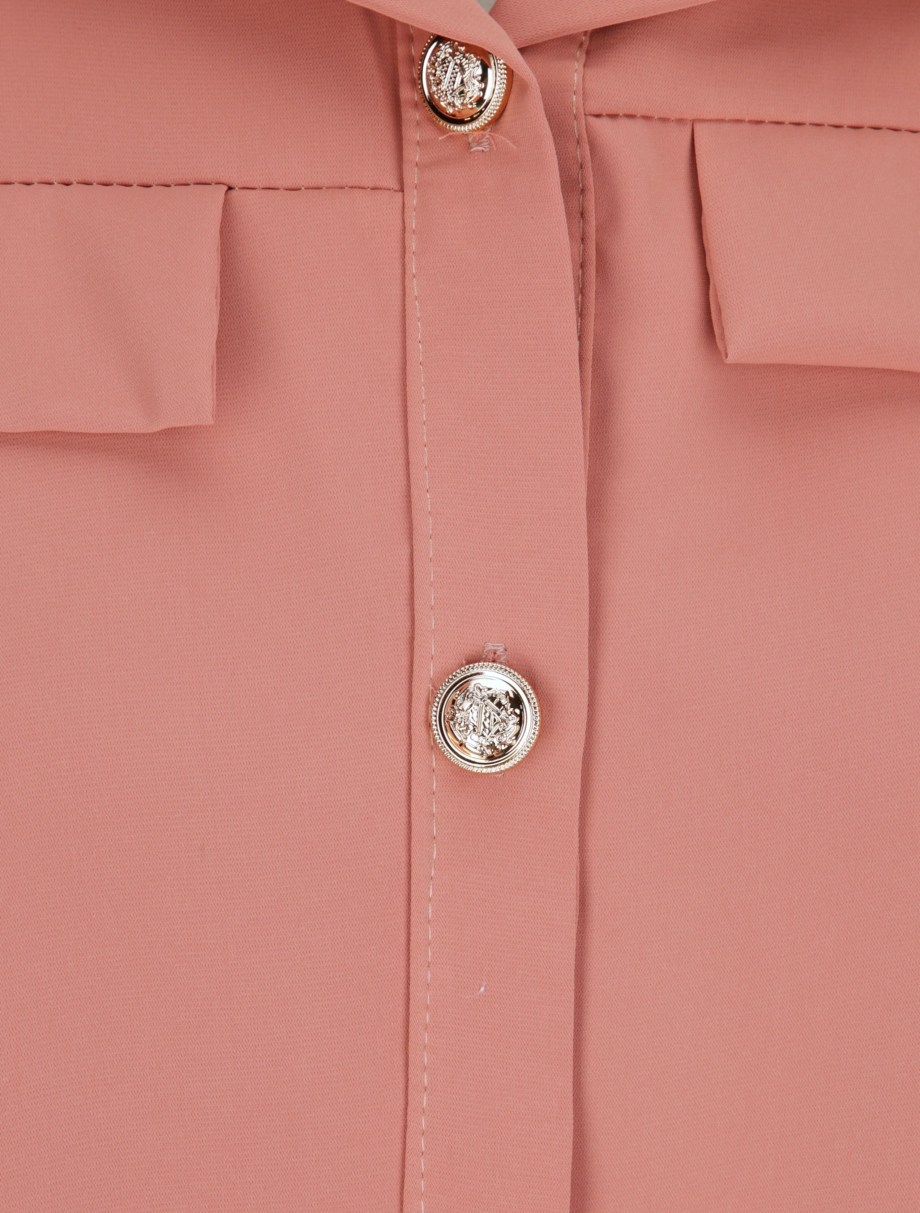 Chemise fluide unie - Rose - Image 3